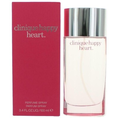 #ad #ad HAPPY HEART Clinique women 3.4 oz 3.3 edp Perfume spray NEW IN BOX $23.96
