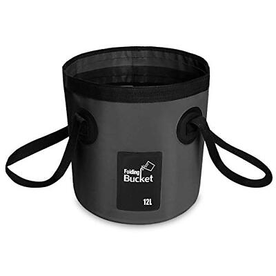 #ad Collapsible Folding Bucket 12L Portable Lightweight Pail for Camping Travelin... $19.82