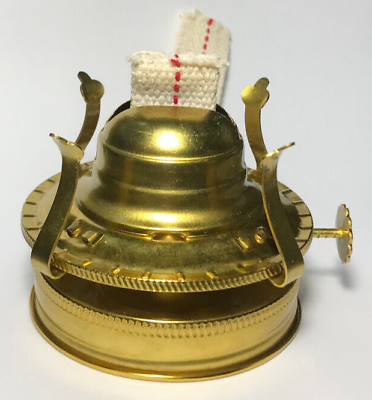 #ad New #2 Weathered Brass Mason Fruit Jar Oil Lamp Burner Adapter W Wick #MB286WB $9.58