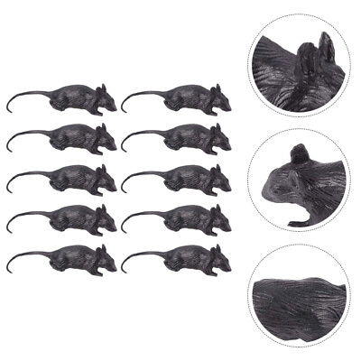 #ad 20 Pcs Prank Toy Halloween Simulation Mouse Scary Toys Props $11.39