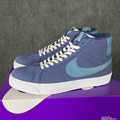 #ad Nike SB Zoom Blazer Men 10.5 US Shoes Navy Blue Mid Top Skate Sneaker FD0731 400 $69.99