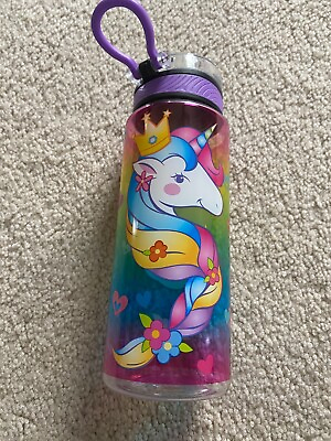 #ad Girl Kids Water Drinking Bottle BPA Free Wide Mouth Unicorn NICE $6.97