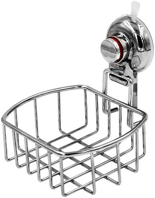#ad ESYLIFE Vacuum Suction Cup Shower Soap Dish Holder Chrome Finished $16.95