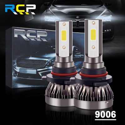 #ad 2X 9006 LED Headlight Kit Combo Bulbs High Beam amp; Low Beam Super White Bright US $9.19
