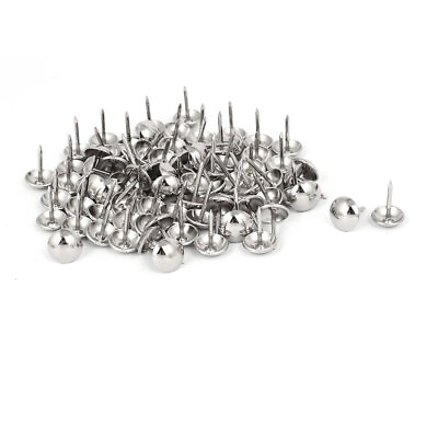 #ad 7 16quot; Dia Stainless Steel Round Head Upholstery Decorative Tack Nail 80PCS AU $16.60