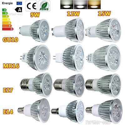 #ad #ad Bright MR16 GU10 E27 E14 9W 12W 15W Dimmable LED Spotlight Light Bulb Lamp $1.25