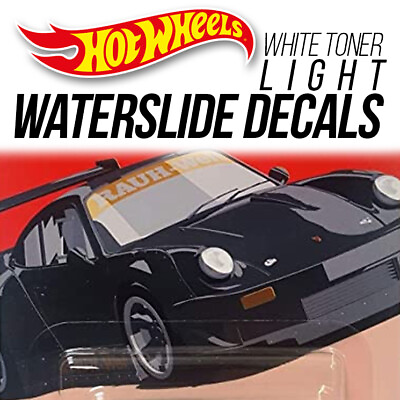 #ad 1 64 Scale PORSCHE 934 RWB Head Tail Light WaterSlide Decal Custom Hot Wheels $3.99