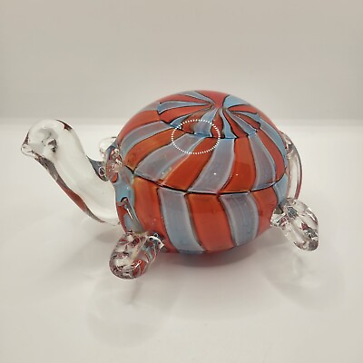 #ad Art Glass Turtle Multicolor Home Decor Murano Style By Gorgeous Designs $17.99