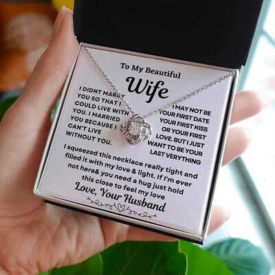 #ad To My wife Gift Necklace From Husband Partner Future Wife Gift romantic gift $55.99