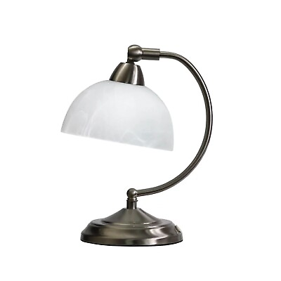 #ad Mini Modern Bankers Desk Lamp with Touch Dimmer Control Base Brushed Nickel $36.70