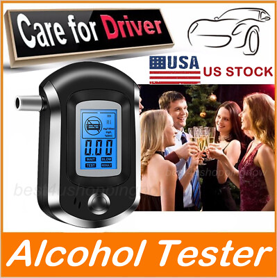 #ad Professional Breath Blood Alcohol BAC Tester Blow In Breathalyzer Digital Device $14.99