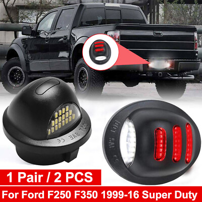 #ad 2x LED License Plate Light Tail Assembly Lamp for 1999 2016 Ford F 150 F250 F350 $12.95