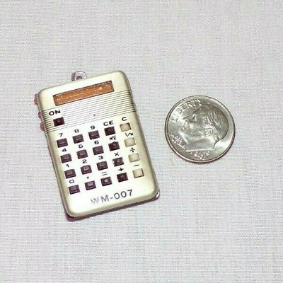 #ad Miniature Dollhouse VTG Calculator WM 007 Figurine Toy Charm Tiny 1.5quot; Jewelry $14.99