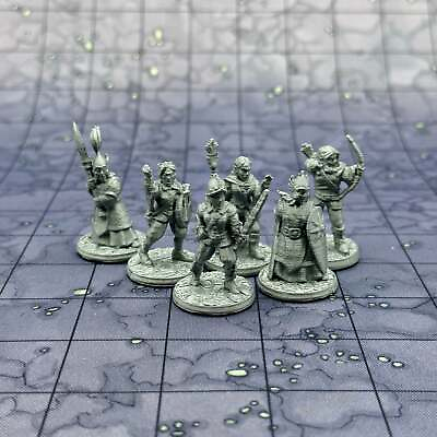 #ad Elven Army Set of 6 Dungeons and Dragons Miniatures DnD Damp;D Mini 32mm Lot $7.42