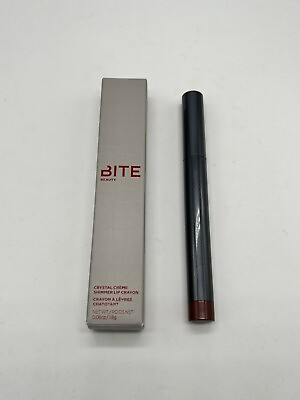 #ad Bite Beauty Crystal Creme Shimmer Lip Crayon Molten Chocolate 1.8g .06oz Full $24.30