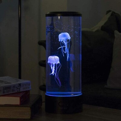 #ad Lamp Jellyfish Floating Swimming LED Night Light Aquarium 14quot; Height $16.12