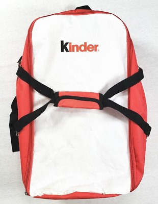 #ad Kinder Chocolate Duty Free Shop Promotional Backpack Handle Headphone Port Cell $33.29