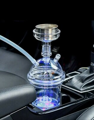 #ad Sunlight Portable Acrylic Hookah Travel Cup With LED Light home or car cup hold $3.90