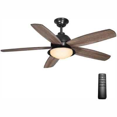 #ad Home Decorators Collection Ackerly 52quot; LED Natural Iron Ceiling Fan 56014 $75.00