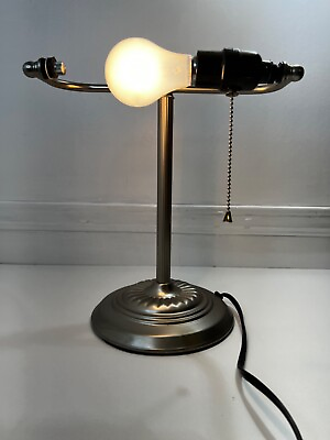 #ad Vintage Bankers Desk Lamp Without Shade Working $22.50