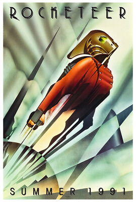 #ad The Rocketeer Disney Movie Poster 1991 Teaser $10.99