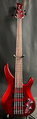 #ad Yamaha TRBX305CAR 5 String Bass Guitar Gloss Candy Apple Red Finish $369.95