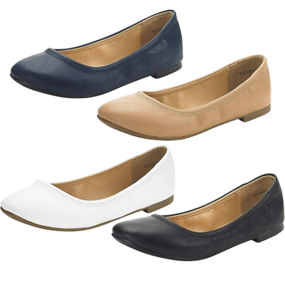 #ad Women Ballet Flats Shoes Round Toe Ladies Comfort Ballerina Flats Size 5 11 $20.99