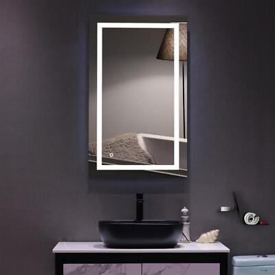 #ad 40quot;x 24quot; LED Bathroom Lighting Mirror Touch Anti fog Dimmable IP67 Wall Mounted $166.38