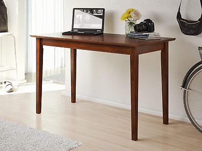 #ad Rectangular Solid Wood Writing Desk in Walnut 24quot;D x 48quot;W x 29.63quot;H $119.08