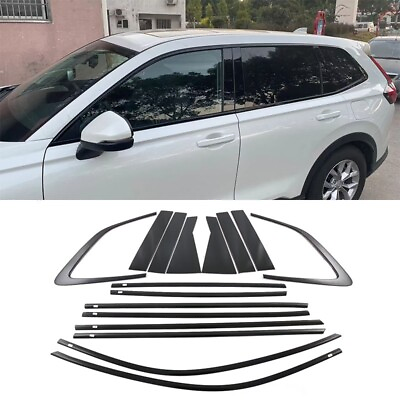 #ad Glossy Black ABS Car Window Trim Window Sill Decoration For Honda CR V CRV 2023 $148.00