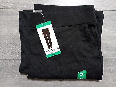 #ad MATTY M Pants Adult XL Black Pull On Office Casual Womens $24.99