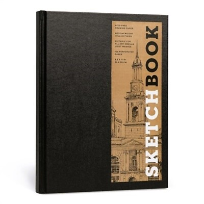 #ad Sketchbook Basic Large Bound Black Hardback or Cased Book $14.99
