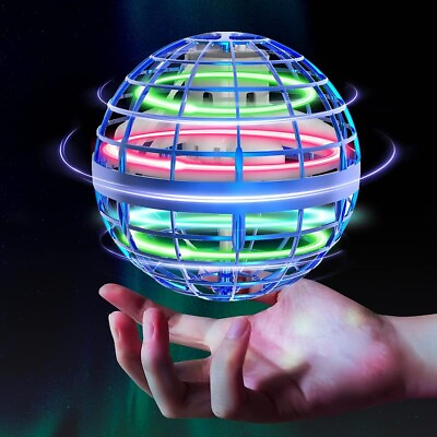 #ad Tikduck Flying Ball Gyro Flying Light Ball RGB Lights 360° Rotation USB Recharge $50.00