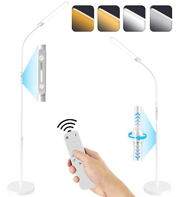 #ad NXONE Led Floor LampModern Reading Adjustable Standing Height 4 Colors and S... $76.65