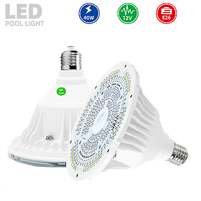 #ad LED Color Pool Light Bulb for Inground Pool12V 40W RGB Color Changing Remote $75.99