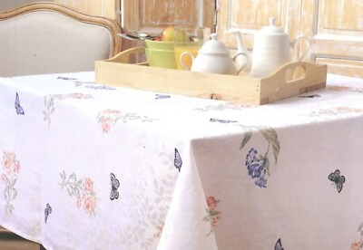 #ad Hyde Park Butterflies Printed Tablecloth. 150x300cm Rectangle. Machine washable AU $59.95