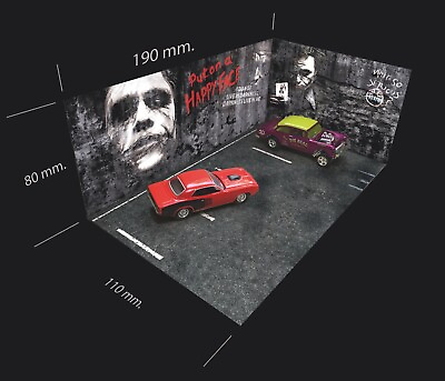 #ad Joker Batman 1 64 CUT amp; PEEL STICKERS Wall Floor Garage Custom Diorama #021 $18.99