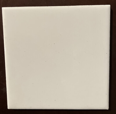 #ad Vintage Ceramic Wall Tile 4.25” X 4.25”White Glossy $1.00