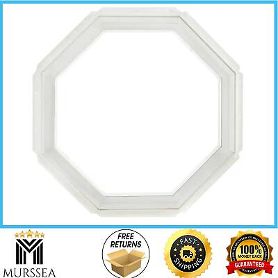 #ad 24 X 24 In. Fixed Octagon Geometric Vinyl Insulated Window White Double Pane $187.32