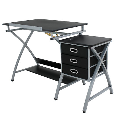 #ad Drafting Table Art amp; Craft Drawing Desk Adjustable with Stool Art Hobby Folding $100.58