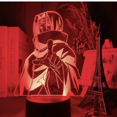#ad Naruto Anime Itachi Uchiha LED 7 Colour Night Light Touch Table Lamp $19.98