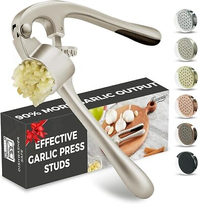 #ad #ad Kitessensu High Effective Garlic Press With Studs Heavy Duty Garlic Mincer Ea... $19.99