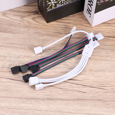#ad 1 Set 10MM 4 in 1 LED Weld free Connection Line for Strip Lamp $9.26