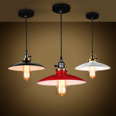 #ad 10quot; Industrial Retro Ceiling Light Pendant Lamp Restaurant Cafe Hanging Fixture $34.99