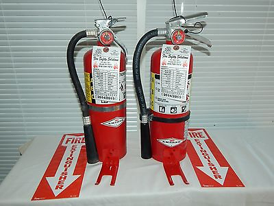 #ad Fire Extinguisher 5Lb ABC Dry Chemical Lot of 2 SCRATCHamp;DENT $500.00