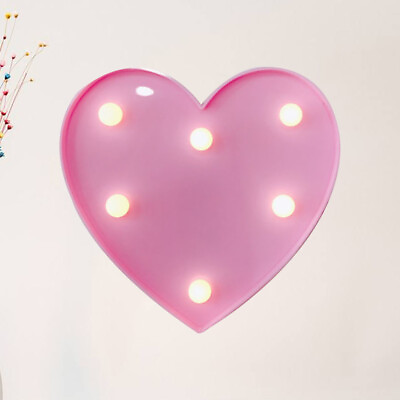 #ad Pink Heart LED Marquee Light for Party amp; Home Decoration $11.35