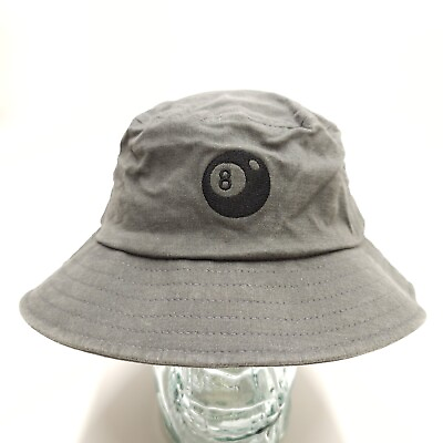 #ad Stussy Bucket Hat Size XL Mens Gray 8 Ball $20.00