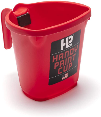 #ad Handy Paint Cup Holds 16 Oz. of Paint or Stain Integrated Magnetic Brush Holder $11.60
