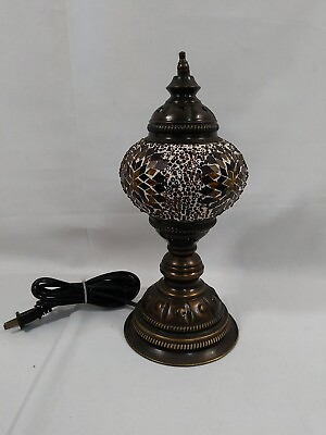 #ad Turkish Mosaic Table Lamp 5quot;x13.5quot; MB2 Multi color $24.99