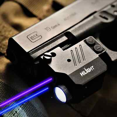 #ad HiLight P3PBL 500lm Flashlight Purple and Blue Laser Sight Combo Pistol $69.95